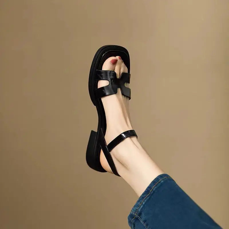 Sylvie - Low Heel Sandals