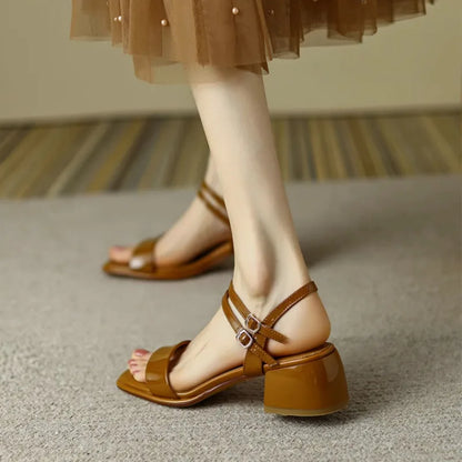 Tina - Square Heel Sandals