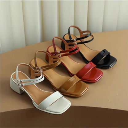 Tina - Square Heel Sandals