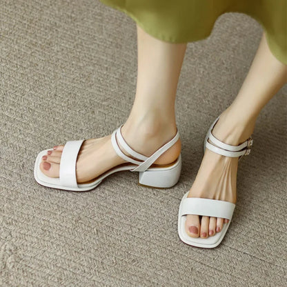 Tina - Square Heel Sandals